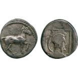 ANCIENT COINS, GREEK COINS, Kingdom of Macedon, Alexander I (496-454 BC), Silver Tetrobol; Philip II