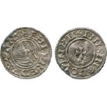 BRITISH COINS, Aethelred II, Silver Penny, Last Small Cross type (1009-1017), BMC type I, Dover