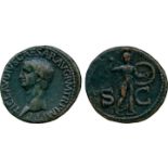 ANCIENT COINS, ROMAN COINS, Claudius (AD 41-54), Æ As, struck AD 50-4, TI CLAVDIVS CAESAR AVG P M TR