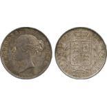 BRITISH COINS, Victoria, Silver Halfcrown, 1848, type A4, young head left, no initials on