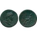 ANCIENT COINS, ROMAN COINS, Nero (AD 54-68), Æ Sestertius, struck c. AD 65, NERO CLAVDIVS CAESAR AVG