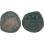 BRITISH COINS, Charles I, Silver Halfcrown, 1642, Oxford mint (1642-1646), King on horseback left