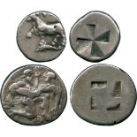 ANCIENT COINS, GREEK COINS, Thracian Islands, Thasos (c.480-463 BC), Silver Stater, ithyphallic