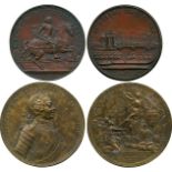 COMMEMORATIVE MEDALS, WORLD MEDALS, Holy Roman Empire, Recapture of Prague, 1744, Copper Medal, by