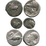 ANCIENT COINS, GREEK COINS, Corinth (c.345-307 BC), Silver Stater, Pegasos flying left, koppa below,