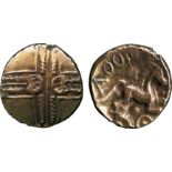 ANCIENT COINS, ANCIENT BRITISH, Celtic Gold, Catuvellauni, Addedomaros (c.45–25 BC), Gold Stater,