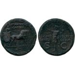 ANCIENT COINS, ROMAN COINS, Germanicus (father of Caligula), Æ Dupondius, struck under Caligula,