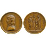 COMMEMORATIVE MEDALS, WORLD MEDALS, France, Napoleon, Liberation of Lombardy and the Foundation of
