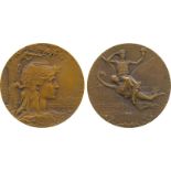 COMMEMORATIVE MEDALS, ART MEDALS, Engineering/Universal Exposition in Paris, Bronze Prize Medal,