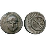 ANCIENT COINS, GREEK COINS, Thrace, Mesembria (c.400 BC), Silver Diobol; Thasos (c.400-350 BC),