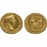 ANCIENT COINS, ROMAN COINS, Augustus (27 BC - AD 14), Gold Aureus, mint of Lugdunum, struck 2 BC -