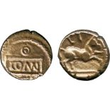 ANCIENT COINS, ANCIENT BRITISH, Celtic Gold, Regini and Atrebates, Verica (c. AD 10-40), Gold ¼-