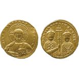 ANCIENT COINS, BYZANTINE COINS, Basil II & Constantine VIII (AD 976-1025), Gold Tetarteron