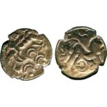 ANCIENT COINS, ANCIENT BRITISH, Celtic Gold, Regini and Atrebates, British Qa Remic or ‘Selsey two-