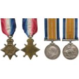 ORDERS, DECORATIONS AND MILITARY MEDALS, Campaign Groups and Pairs, A Great War Family Group of 4