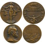 COMMEMORATIVE MEDALS BY SUBJECT, Miscellaneous, Centenary of Victor Hugo, 1902, Bronze Medal, by J C