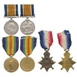 ORDERS, DECORATIONS AND MILITARY MEDALS, Campaign Groups and Pairs, A Great War Trio awarded to