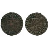 BRITISH COINS, Edward VI, coinage in the name of Henry VIII, Base Silver Halfgroat, Bristol, crowned