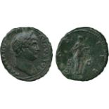 ANCIENT COINS, ROMAN COINS, Hadrian (AD 117-138), Æ As, struck AD 125-8, HADRIANVS AVGVSTVS,