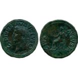 ANCIENT COINS, ROMAN COINS, Divus Augustus (d. AD 14), Æ Dupondius, struck under Claudius, AD 41-50,