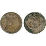 COMMEMORATIVE MEDALS, WORLD MEDALS, Netherlands, Tournai, The Treaty of the Barrier, 1714, crowned