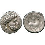 ANCIENT COINS, CONTINENTAL CELTIC COINS, Danubian District, Eastern Celts (2nd Century BC), Silver
