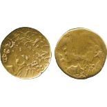 ANCIENT COINS, ANCIENT BRITISH, Celtic Gold, Gallo-Belgic import A, Bellovaci, Gold Stater, 7.06g,