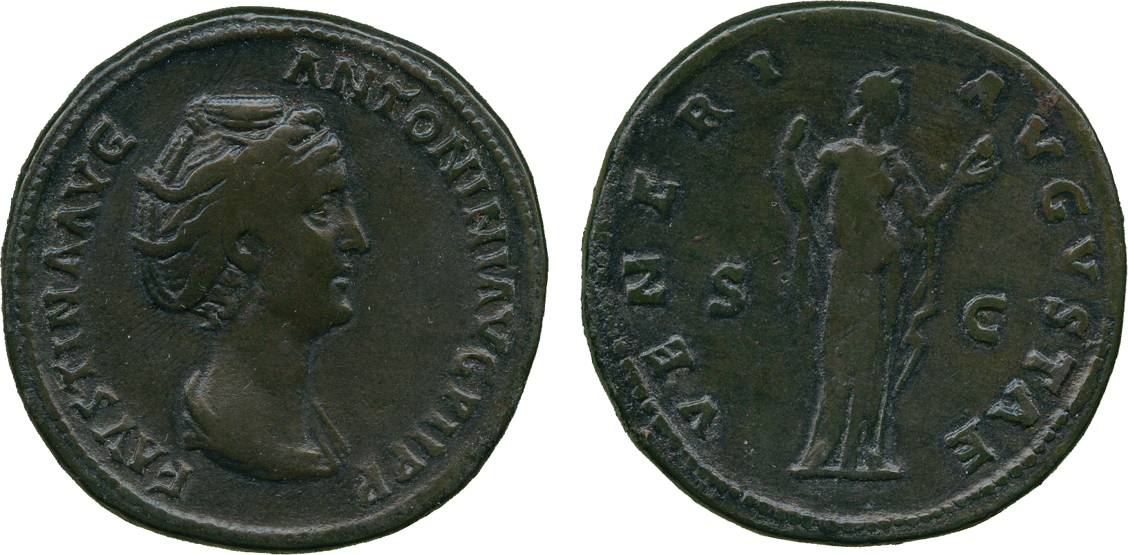 ANCIENT COINS, ROMAN COINS, Faustina Snr (wife of Antoninus Pius), Æ Sestertius, struck AD 138-41,