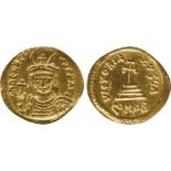 ANCIENT COINS, BYZANTINE COINS, Heraclius (AD 610-641), Gold Solidus, ON hERACLI-VS PP AVI, draped