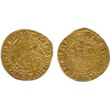 BRITISH COINS, Elizabeth I (1558-1603), Gold Quarter-Angel, fourth issue, initial mark ermine (