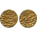 WORLD COINS, India, Princely States, Jaipur, Gold Mohur, in the names of Victoria Madho Singh, Sawai