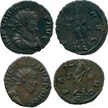 ANCIENT COINS, ROMAN COINS, Carausius (AD 287-293), Æ Antoniniani (2), mint of Camulodunum, radiate,