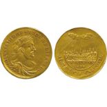 WORLD COINS, Poland, Jan III Sobieski (1629-1674-1696), Gold Commemorative 2-Ducats, 1677, on the