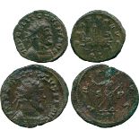 ANCIENT COINS, ROMAN COINS, Allectus (AD 293-296), Æ Antoninianus, mint of London, radiate and