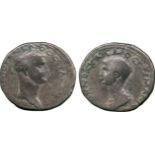 ANCIENT COINS, ROMAN COINS, Claudius (AD 41-54), with Nero, Silver Tetradrachm, minted at Antioch,