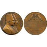 COMMEMORATIVE MEDALS, WORLD MEDALS, Egypt, Institut d’Egypt, 150th Anniversary, Bronze Medal,