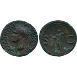 ANCIENT COINS, ROMAN COINS, Agrippa (d. 12 BC), Æ As, struck under Caligula, AD 37-41, M AGRIPPA L F