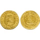 WORLD COINS, Italy, Ferrara, Ercole I d’Este (1471-1505), Gold Ducato, armoured bust left, rev