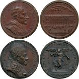 COMMEMORATIVE MEDALS, WORLD MEDALS, Italy, Papal Medals, Innocent XII (1691-1700), Copper Medals (