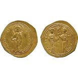 ANCIENT COINS, BYZANTINE COINS, Theodora (AD 1055/6), Gold Histamenon, nimbate Christ facing on a