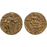 WORLD COINS, India, Gupta, Gold Dinar, archer type, types of Chandragupta II (380-414), but with