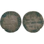 BRITISH COINS, Charles I, Silver Halfcrown, 1643, Oxford mint (1642-1646), King on horseback left