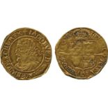 BRITISH COINS, James I, Gold Quarter-Laurel, Third Coinage, mm trefoil, fourth laureate bust left,