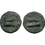 ANCIENT COINS, THE COLLECTION OF A CLASSICIST (PART III), Rome (c.265 BC), Æ Uncia, knucklebone a