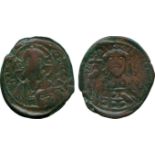 ANCIENT COINS, BYZANTINE COINS, Miscellaneous Byzantine Æ Coins (9), Constantine X, Follis (S 1854),