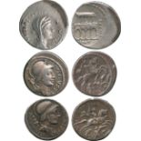 ANCIENT COINS, ROMAN COINS, Republican Silver Denarii (3), mid 1st Century BC issues, all of P.