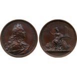 COMMEMORATIVE MEDALS, WORLD MEDALS, Sweden, Frederick I (1671-1720-1751), Count Nicodemus Tessin,