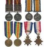 ORDERS, DECORATIONS AND MILITARY MEDALS, Campaign Groups and Pairs, A Boer War and Great War 1914