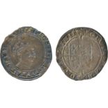 BRITISH COINS, Ireland, Edward VI, coinage in the name of Henry VIII, Base Silver Sixpence, type IV,
