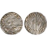 BRITISH COINS, Aethelred II, Silver Penny, Long Cross type (997-1003), BMC type IVa, Northampton